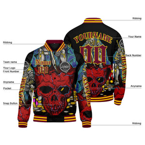 Chaquetas universitarias rojas personalizadas para hombres & mujeres y jóvenes & Chaquetas Letterman personalizadas