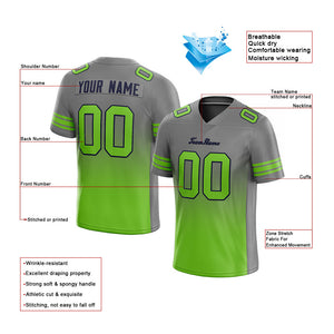 custom authentic gradient fashion football jersey neon green-navy
