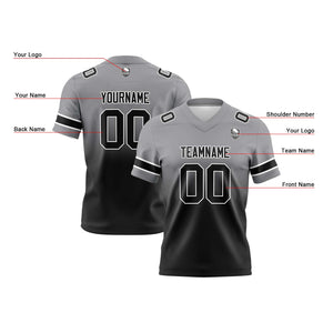 Camisetas de fútbol personalizadas con degradado-nombre-número y logotipo para adultos-niños y equipos