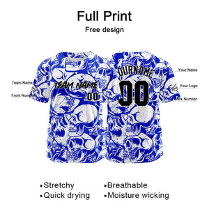 Camiseta de béisbol personalizada para hombres mujeres ni?os y jóvenes equipos con costuras y estampados azul marino y blanco