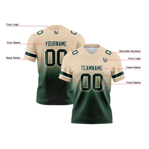 Camisetas de fútbol personalizadas con degradado-nombre-número y logotipo para adultos-niños y equipos