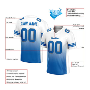 custom authentic gradient fashion football jersey blue-white-gray