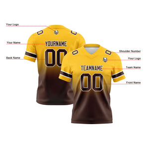 Camisetas de fútbol personalizadas con degradado-nombre-número y logotipo para adultos-niños y equipos