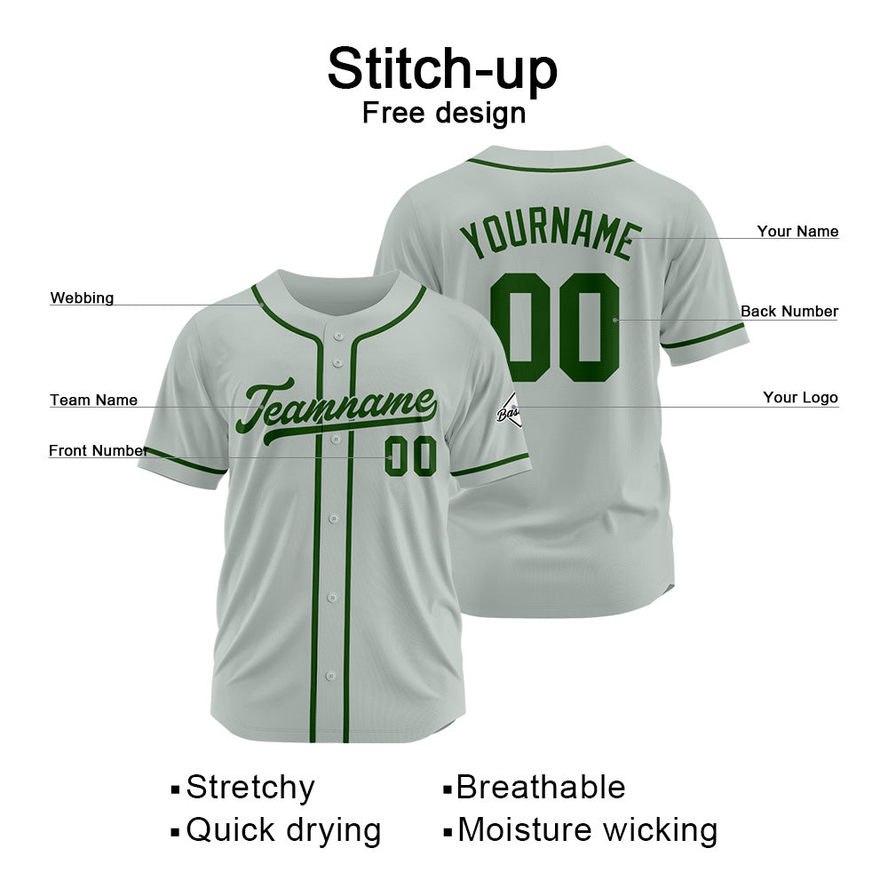 Camiseta de béisbol personalizada con diseño bordado & estilo hip hop & color gris oscuro