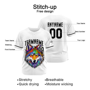 Uniformes de béisbol personalizados Wolf-White de alta calidad para adultos y niños & optimizados para el rendimiento