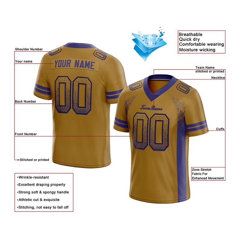 custom authentic drift fashion football jersey royal-red mesh