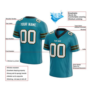 custom authentic football jersey gray-navy-orange mesh