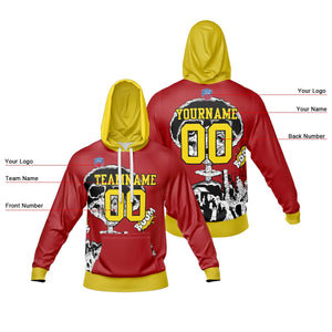 Sudadera con capucha degradada personalizada para hombre-mujer-niña o niño Imprime tu logotipo-nombre y número