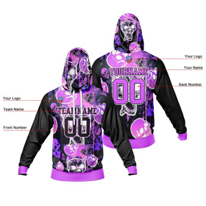 Sudadera con capucha degradada personalizada para hombre-mujer-niña o niño Imprime tu logotipo-nombre y número