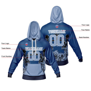 Sudadera con capucha degradada personalizada para hombre-mujer-niña o niño Imprime tu logotipo-nombre y número