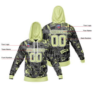 Sudadera con capucha degradada personalizada para hombre-mujer-niña o niño Imprime tu logotipo-nombre y número