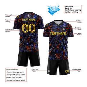 custom soccer uniform jersey kids adults personalized set jersey shirt black