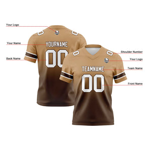 Camisetas de fútbol personalizadas con degradado-nombre-número y logotipo para adultos-niños y equipos