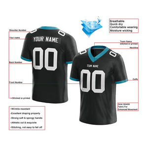 custom authentic football jersey white-black-orange mesh