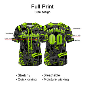 Camiseta de béisbol gris personalizada con nombre número y logotipo personalizados