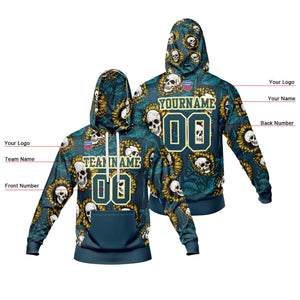 Sudadera con capucha degradada personalizada para hombre-mujer-niña o niño Imprime tu logotipo-nombre y número