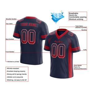 custom authentic drift fashion football jersey white-neon green mesh