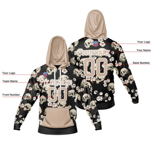Sudadera con capucha degradada personalizada para hombre-mujer-niña o niño Imprime tu logotipo-nombre y número