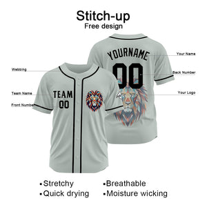 Uniformes de béisbol personalizados de alta calidad para adultos y niños & optimizados para el rendimiento (color gris)