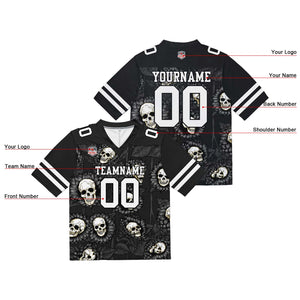 Camiseta de fútbol personalizada con nombre y número del equipo bordados y estampados -Girasol -Gris oscuro