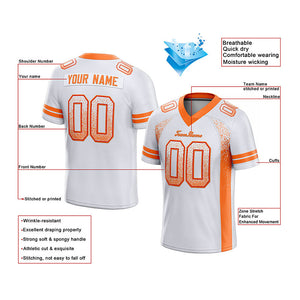 team custom authentic drift fashion football jersey navy-gray mesh
