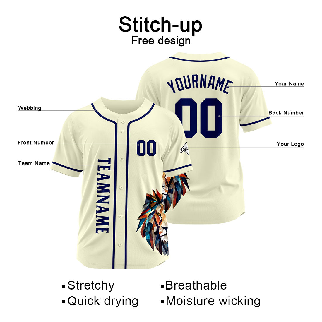Uniformes de béisbol personalizados de alta calidad para adultos y niños & optimizados para un rendimiento óptimo