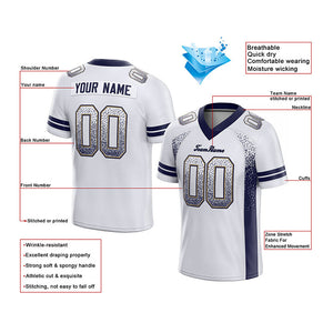 custom authentic drift fashion football jersey yellow-royal mesh