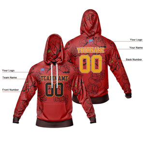 Sudadera con capucha degradada personalizada para hombre-mujer-niña o niño Imprime tu logotipo-nombre y número
