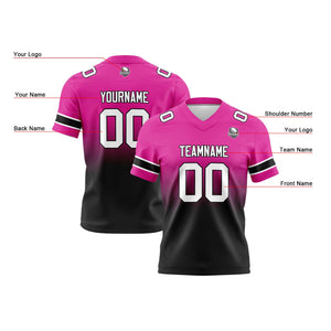 Camisetas de fútbol personalizadas con degradado-nombre-número y logotipo para adultos-niños y equipos