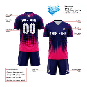 custom soccer uniform jersey kids adults personalized set jersey shirt navy