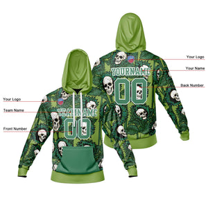 Sudadera con capucha degradada personalizada para hombre-mujer-niña o niño Imprime tu logotipo-nombre y número