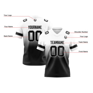 Camisetas de fútbol personalizadas con degradado-nombre-número y logotipo para adultos-niños y equipos