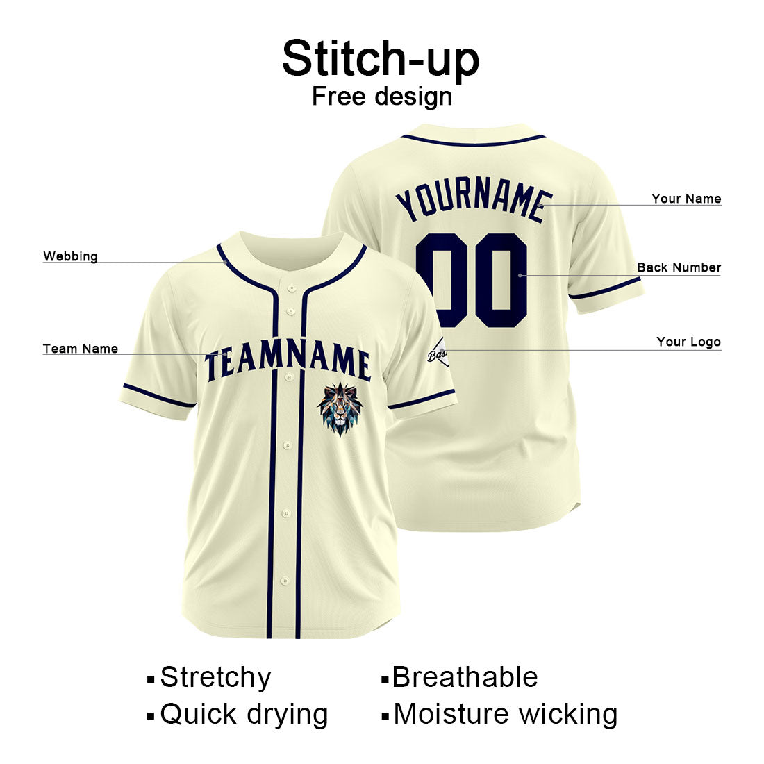 Uniformes de béisbol personalizados de alta calidad para adultos y niños & optimizados para un rendimiento óptimo
