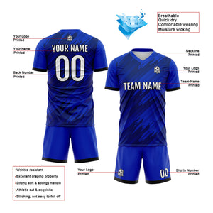 Conjunto personalizado de camiseta y jersey de uniforme real para niños y adultos