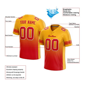 custom authentic gradient fashion football jersey white-red-yellow