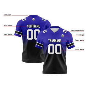 Camisetas de fútbol personalizadas con degradado-nombre-número y logotipo para adultos-niños y equipos