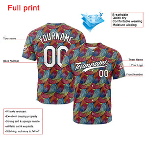 Dise?o personalizado de camiseta de béisbol con impresión a todo color en vidriera