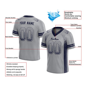 team custom authentic drift fashion football jersey white-royal mesh