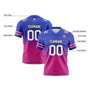 Camisetas de fútbol personalizadas con degradado-nombre-número y logotipo para adultos-niños y equipos