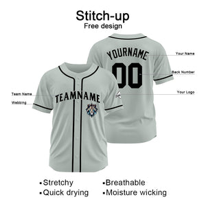 Uniformes de béisbol personalizados de alta calidad para adultos y niños & optimizados para el rendimiento (color gris)