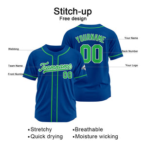 Camiseta de béisbol personalizada con diseño bordado & estilo hip hop & color verde azulado