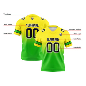 Camisetas de fútbol personalizadas con degradado-nombre-número y logotipo para adultos-niños y equipos