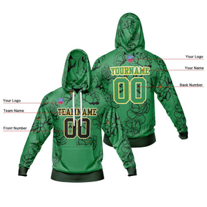 Sudadera con capucha degradada personalizada para hombre-mujer-niña o niño Imprime tu logotipo-nombre y número