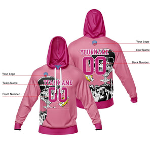 Sudadera con capucha degradada personalizada para hombre-mujer-niña o niño Imprime tu logotipo-nombre y número