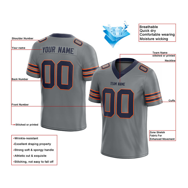 custom authentic football jersey teal-white-balck-gold mesh