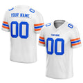 customized  authentic football jersey white-blue-orange