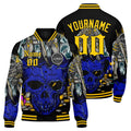 Chaqueta universitaria personalizada estilo Letterman para hombre y mujer-color amarillo real