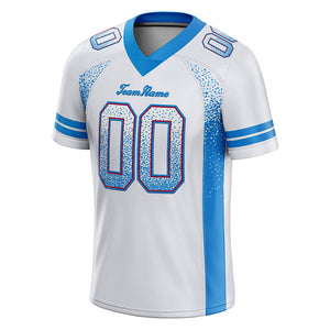 team custom authentic drift fashion football jersey yellow-green mesh