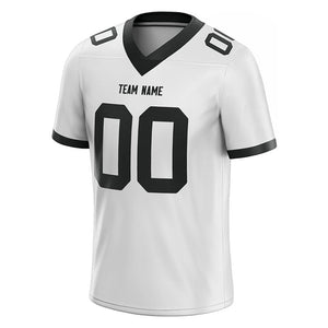custom authentic football jersey white-black mesh