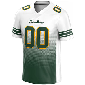 custom authentic gradient fashion football jersey white-green-yellow